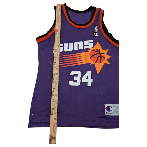 Vintage Champion Phoenix Suns Charles Barkley jersey NBA sz 36 Small 90s *READ - Picture 10 of 10